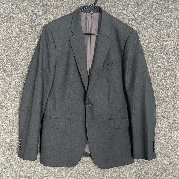 Bonobos Blazer Mens Size 40R‎ Charcoal Gray Marzotto Italian Wool Slim Fit - Picture 1 of 9